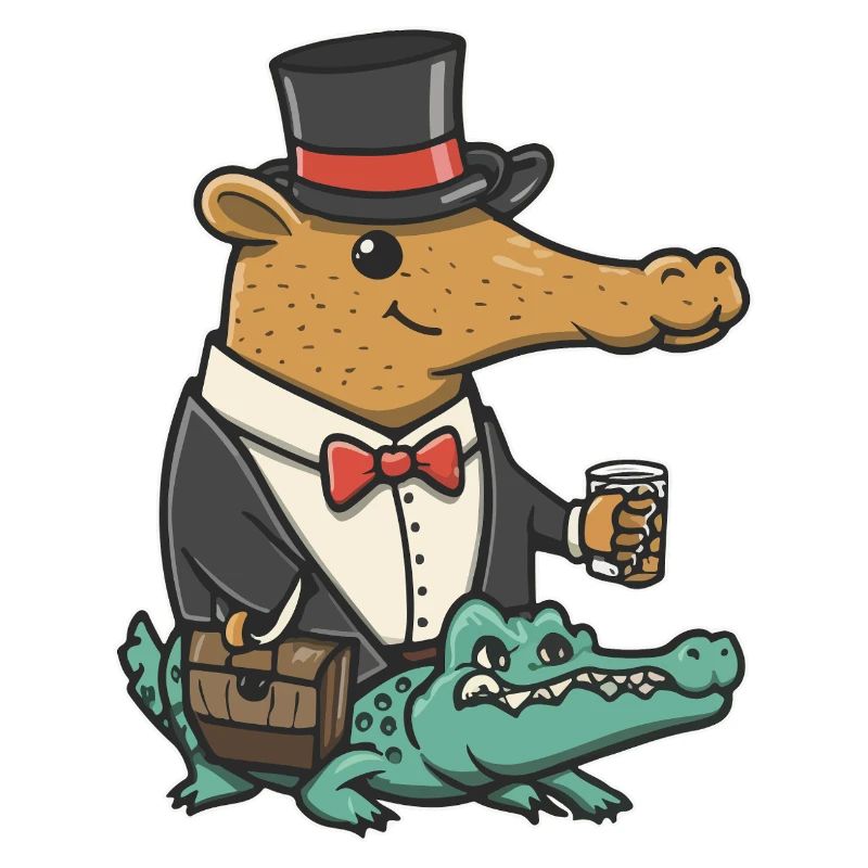 Capybara Dapper Crocodile