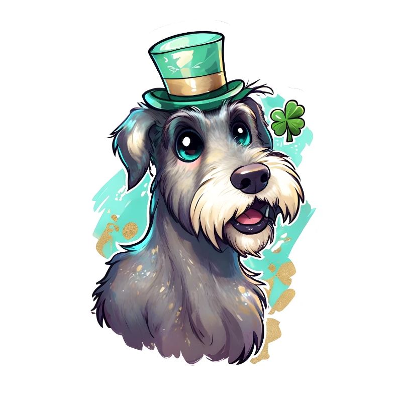 St. Patrick's Day Hund Geschenk