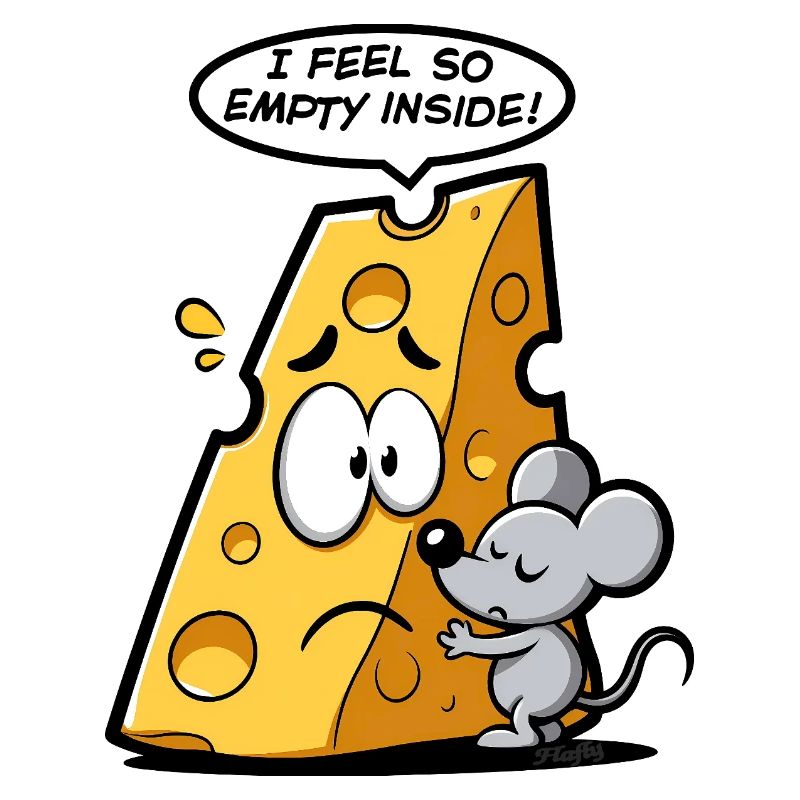 Cheese in existential crisis 🧀🐭