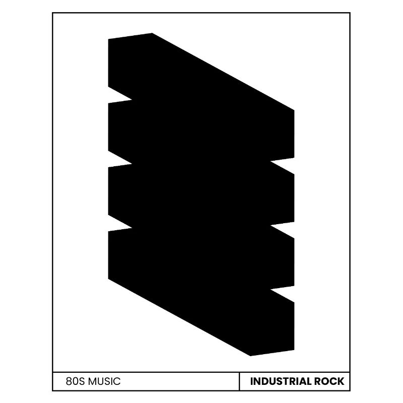 Affiche rock industriel