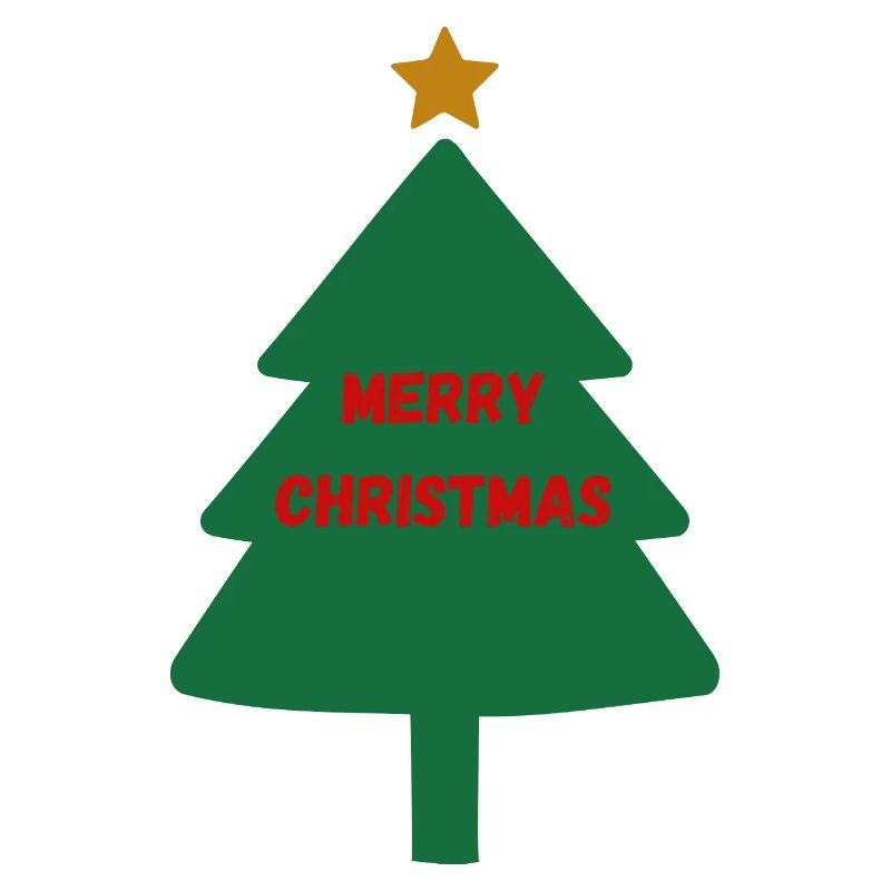 Sapin de Noël avec lettrage