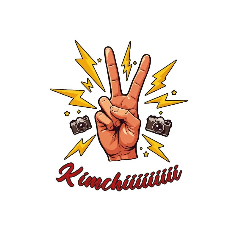 Sag Kimchiiiiii – Victory Hand Corée Fun Design