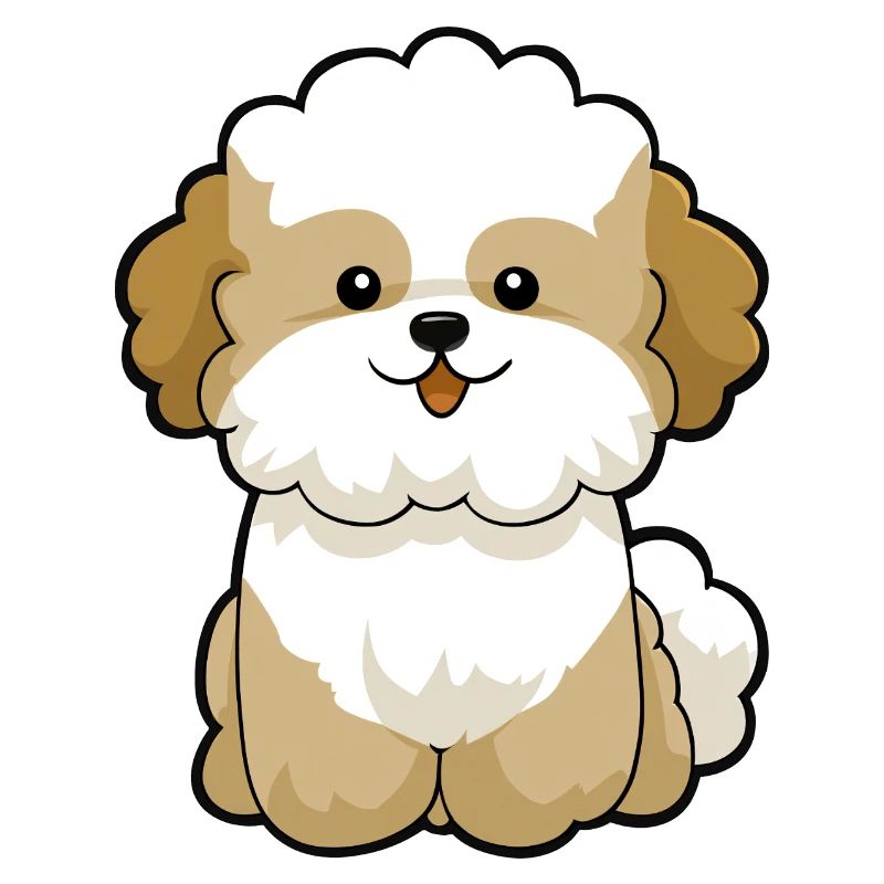 Chibi Pudel Pal Maskottchen