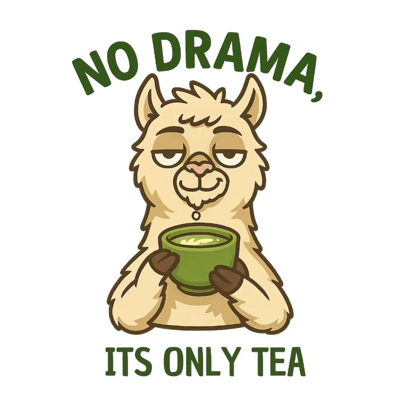 No Drama Alpaca Tea Time