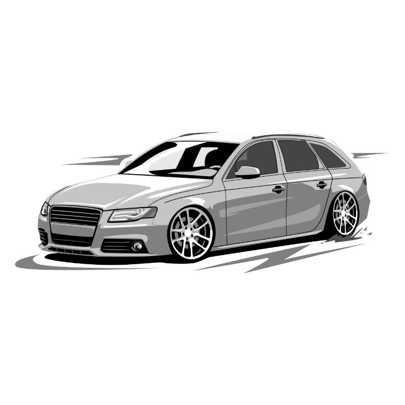 RS4 B8 A4 low style without driver tuning car