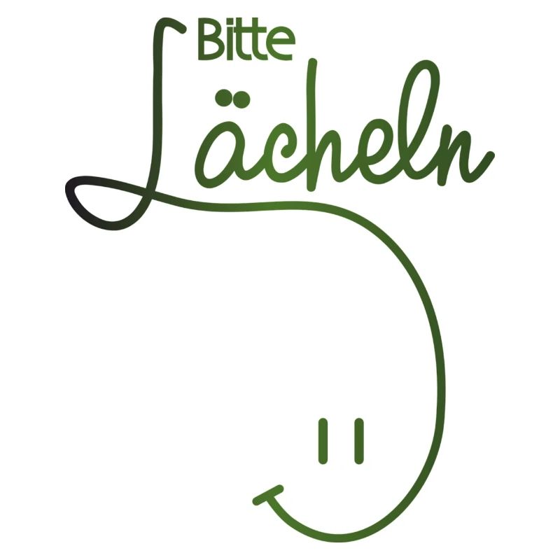 Bitte lächeln, please smile, smiley,