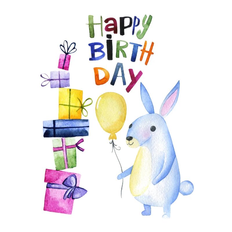 Joyeux anniversaire petit lapin
