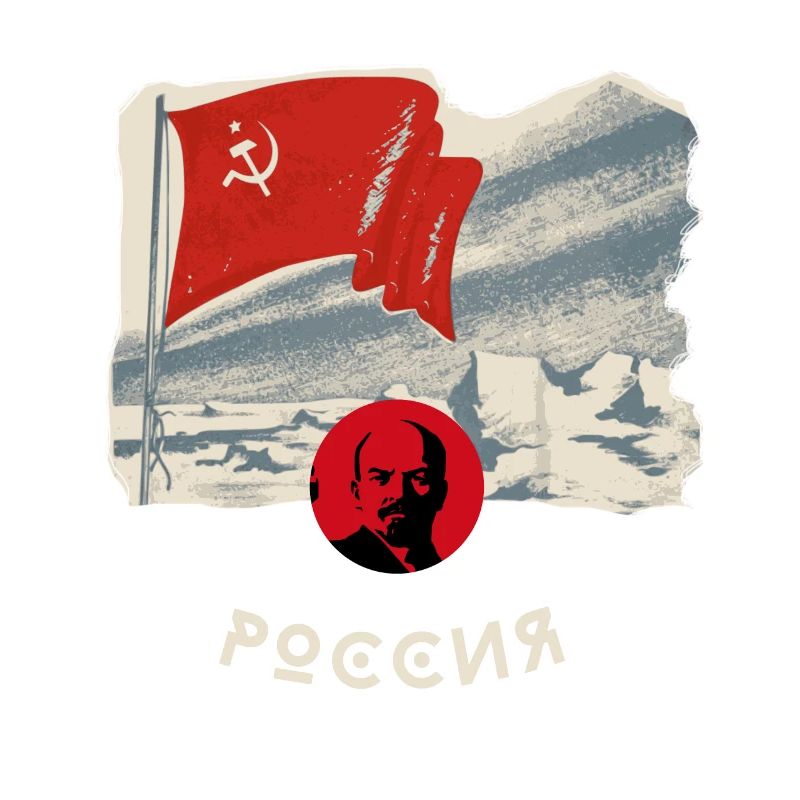 russie, lenin, drapeau, faucille, drapeau, moscou, russie