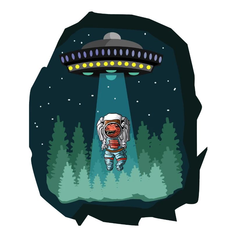 Astronaute de l'espace dinosaure