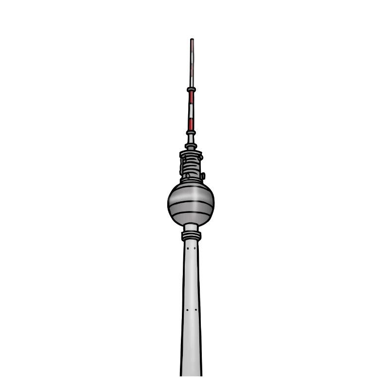 La tour de télévision de Berlin c