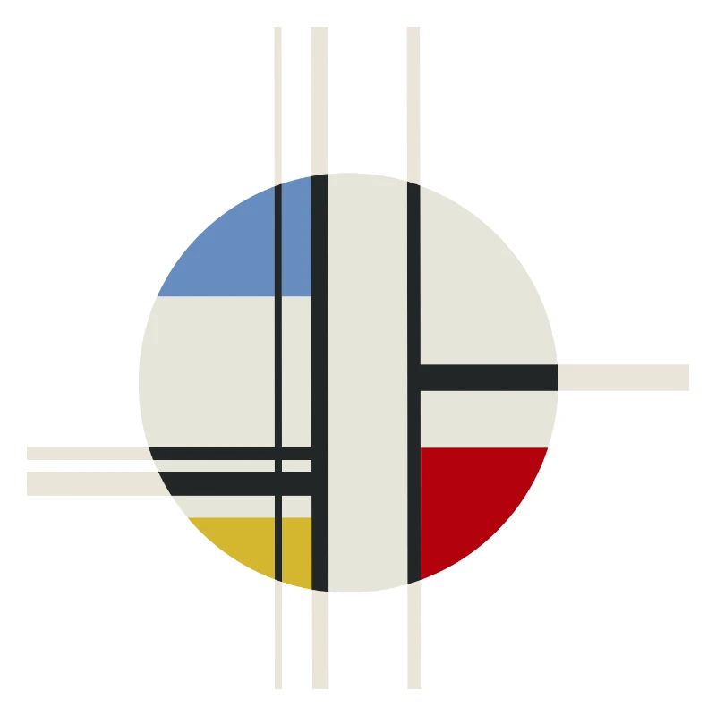 Rectangles circulaires Art moderne abstrait