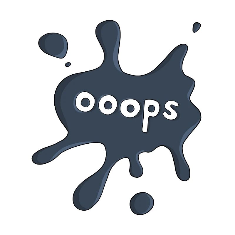 Fleck ooops dunkelblau