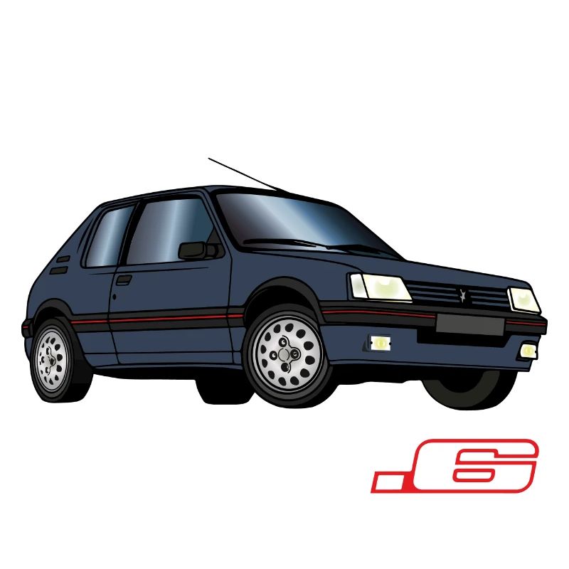 205 1,6 1991 1992 Gris Graphite