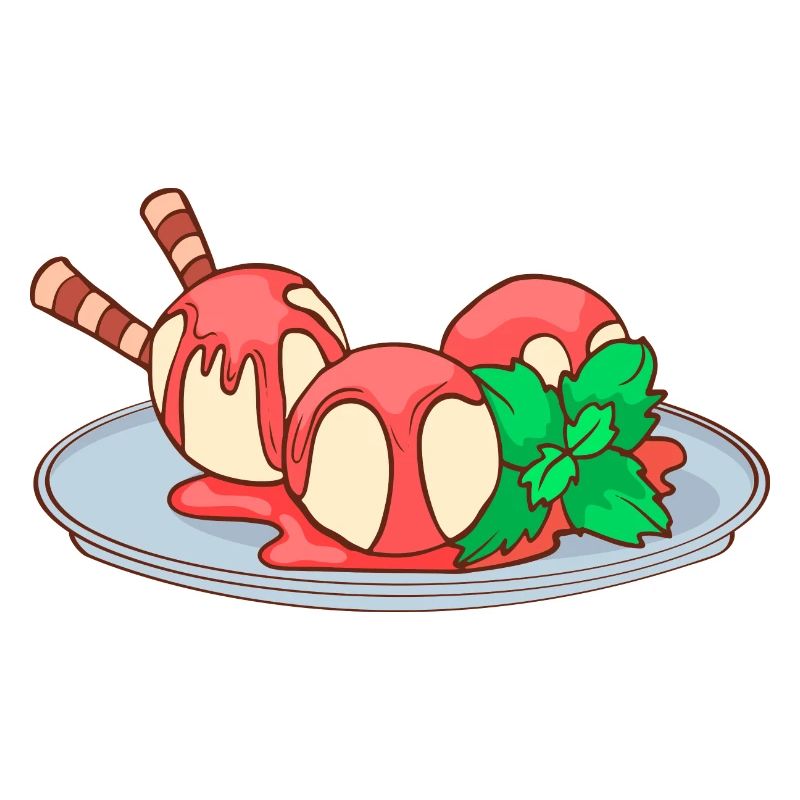 Eis Speiseeis Eiskrem Eiscreme Kugeleis Eisbecher