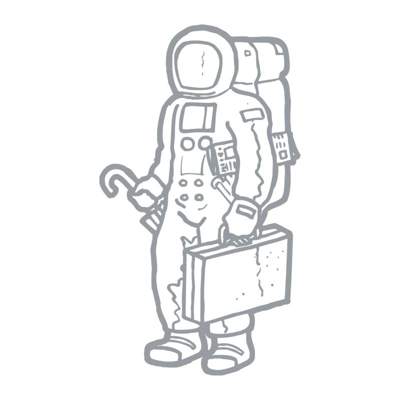 Spaceman in silver 2