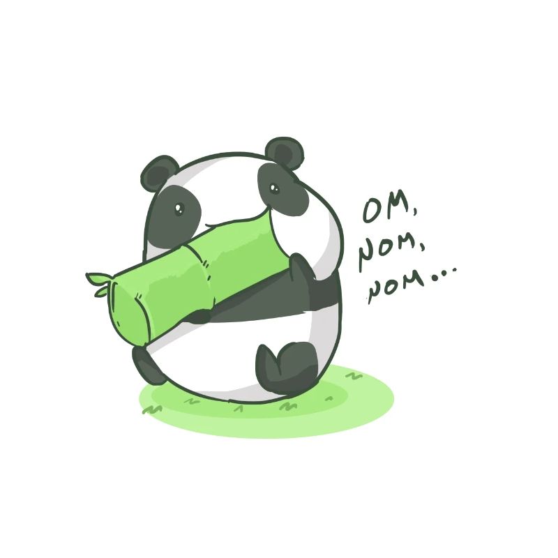 Mating Panda Om Nom Nom Gift Idea