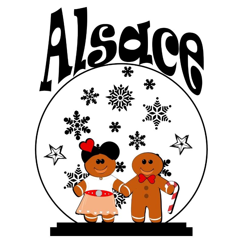 T-Shirt-Accessoire: Elsässer Weihnachtskugel