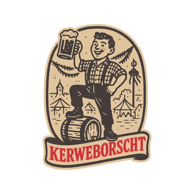 Kerweborscht – illustrierter Dialekt und Tradition