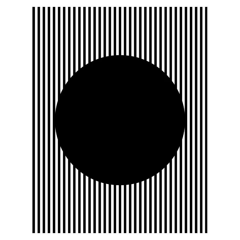 Black circle shape design