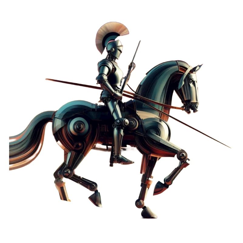 Futuristischer Roboterritter