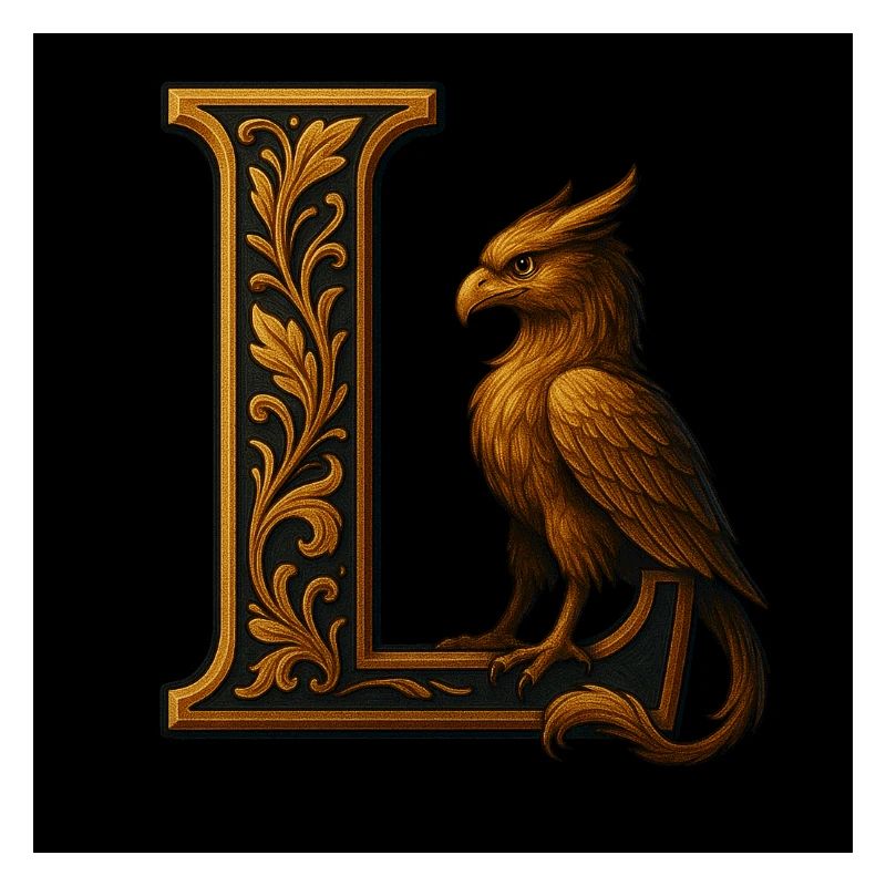 L – Magic ornament with phoenix