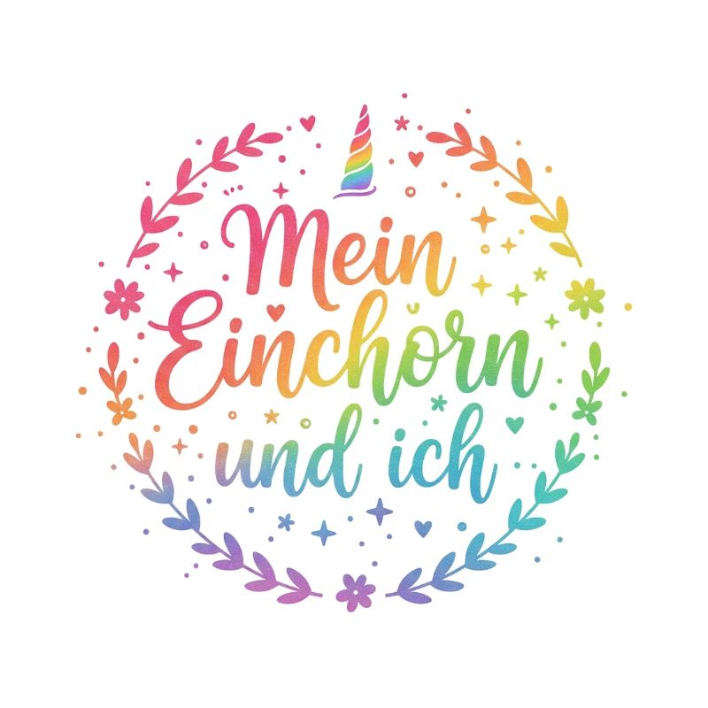 Mein Einhorn und ich Regenbogenkreis