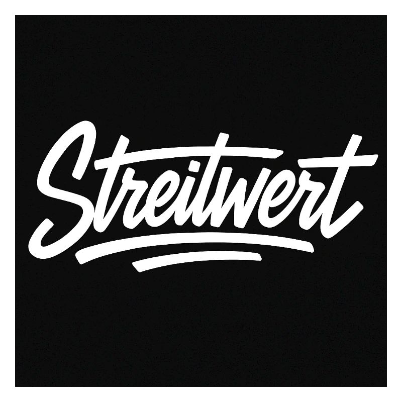 Logo Contested Script Noir