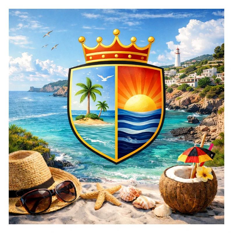 Blason côtier Bouclier tropical