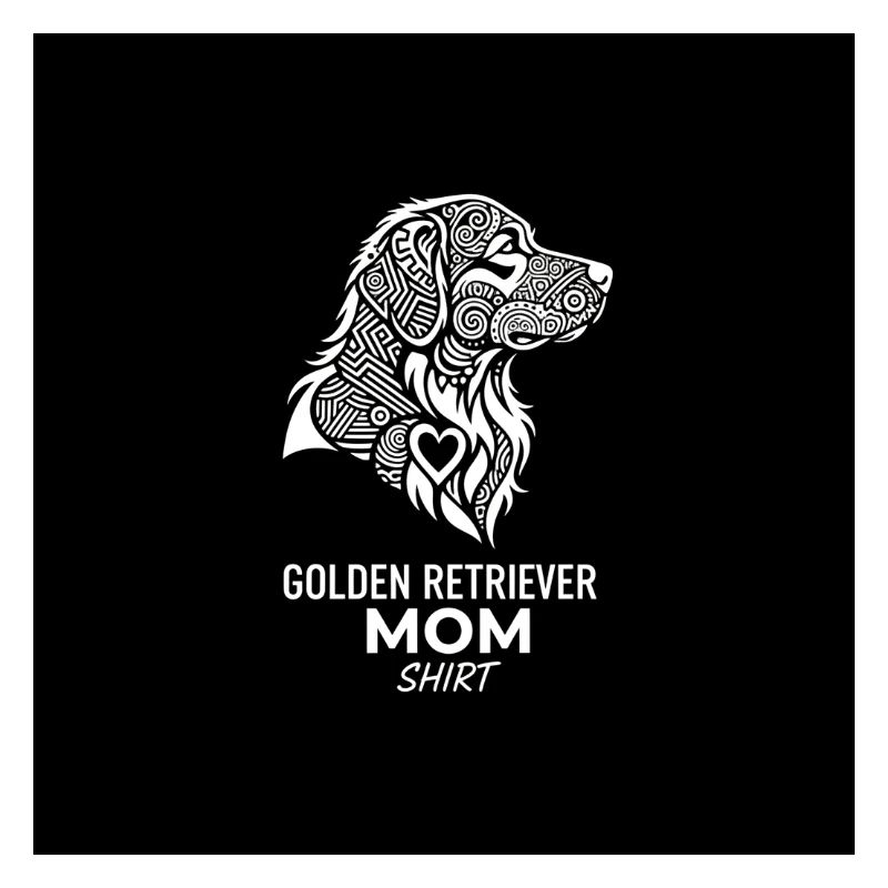 Tee Maman Golden Retriever Dessin