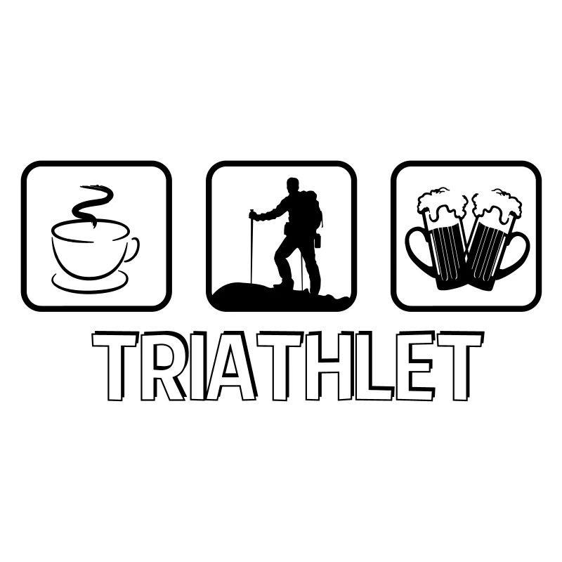 Triathlet Berg Wandern