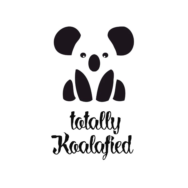 koala minimal logo mignon jungle australie
