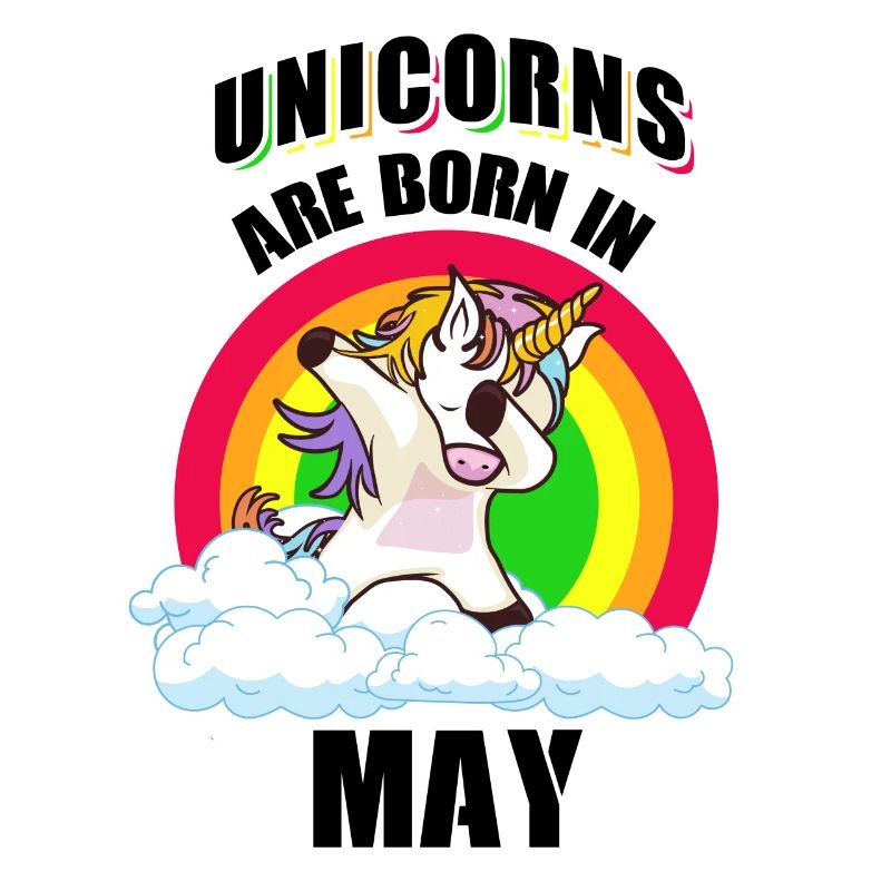Unicorns Are Born In May Dab Cadeau