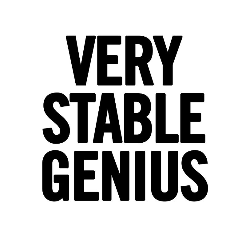 Very Stable Genius Schwarz
