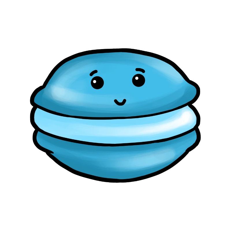 Macarons Kawaii - Biscuits Macarons Français