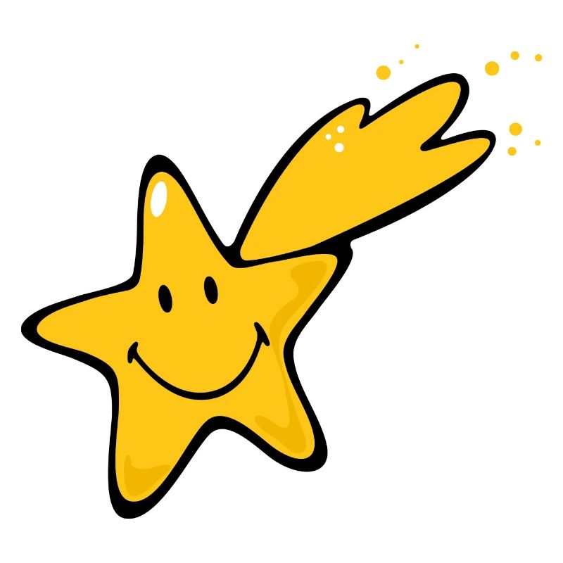 Smiley Shooting Star