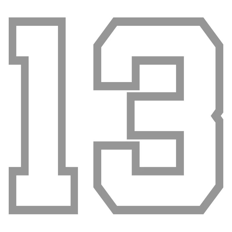 Cool Number 13 - 13 Years Old 13th Birthday Gift