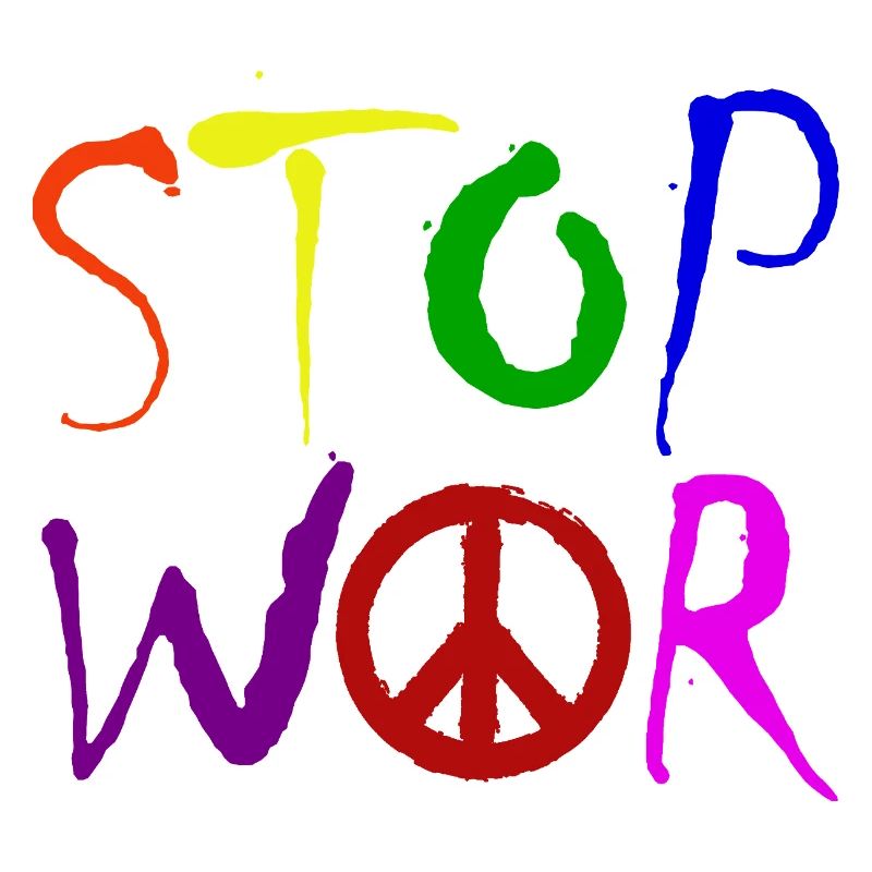 STOP WAR mit Peace Zeichen Peace Symbol – NO WAR