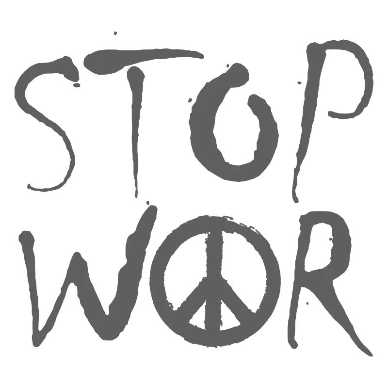 STOP WAR mit Peace Zeichen Peace Symbol – NO WAR