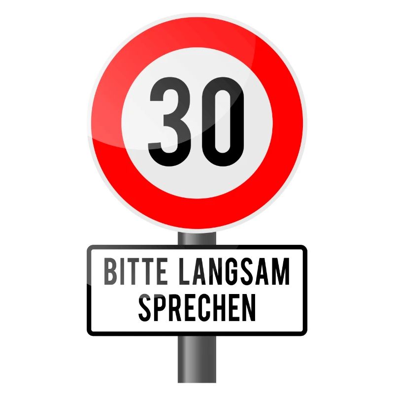 30 Jahre Schild langsam