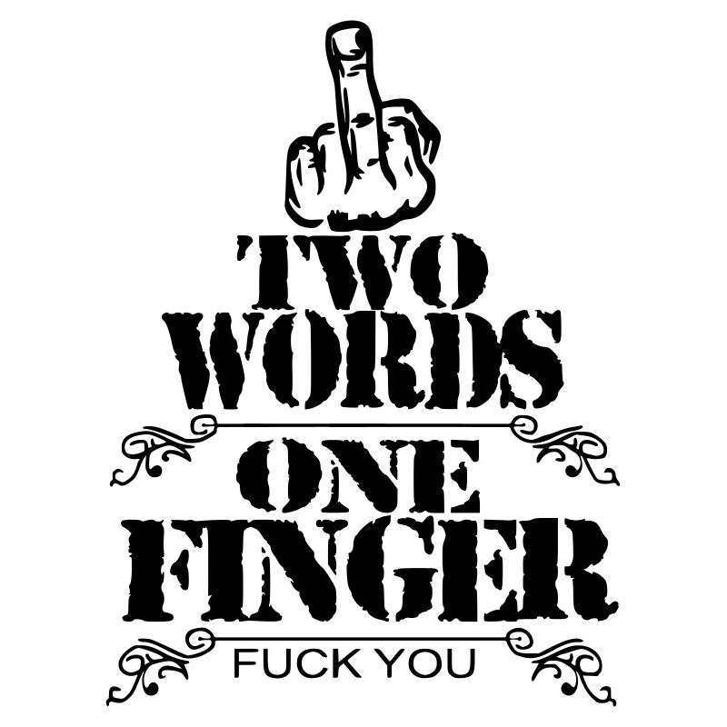 TWO WORDS ONE FINGER