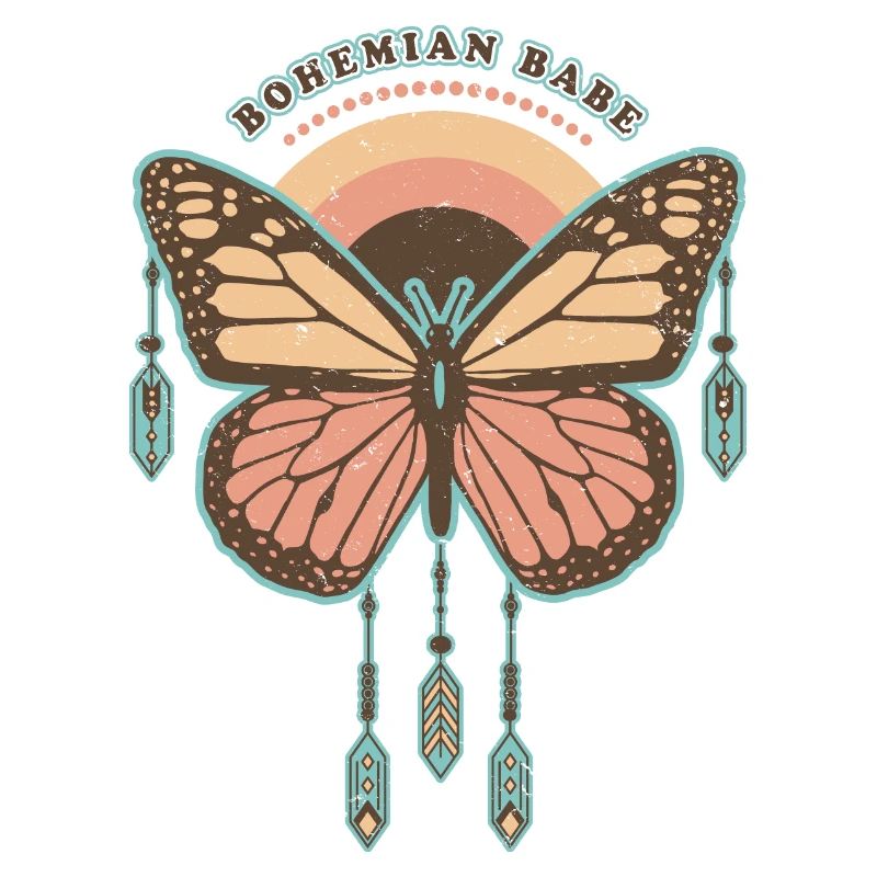 Bohemian Babe - Papillon Boho Rétro