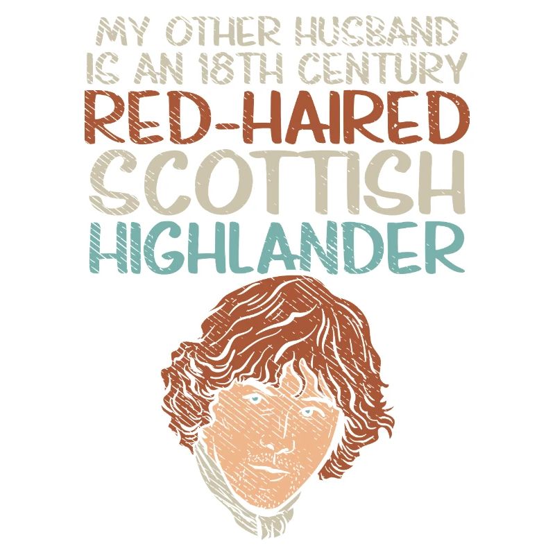 Mari écossais aux cheveux roux de Highlander design