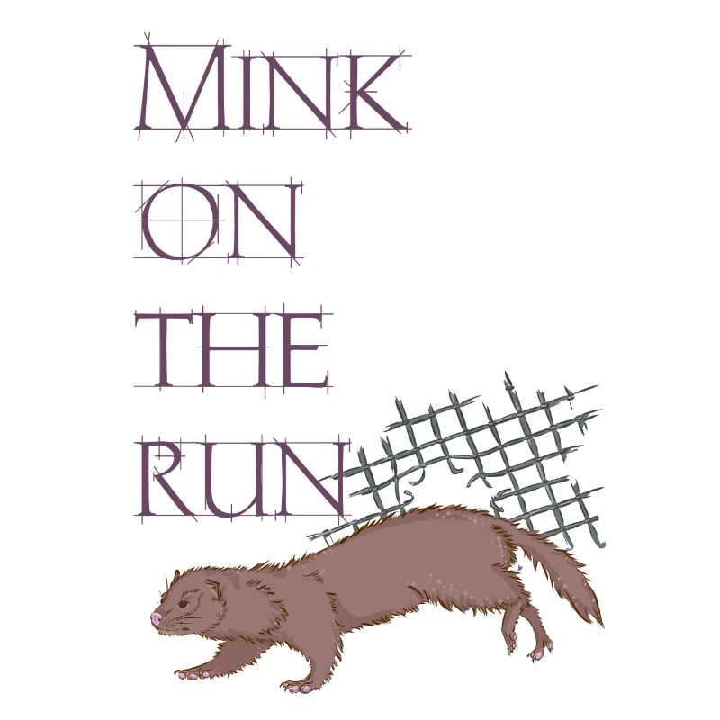 Mink on the run