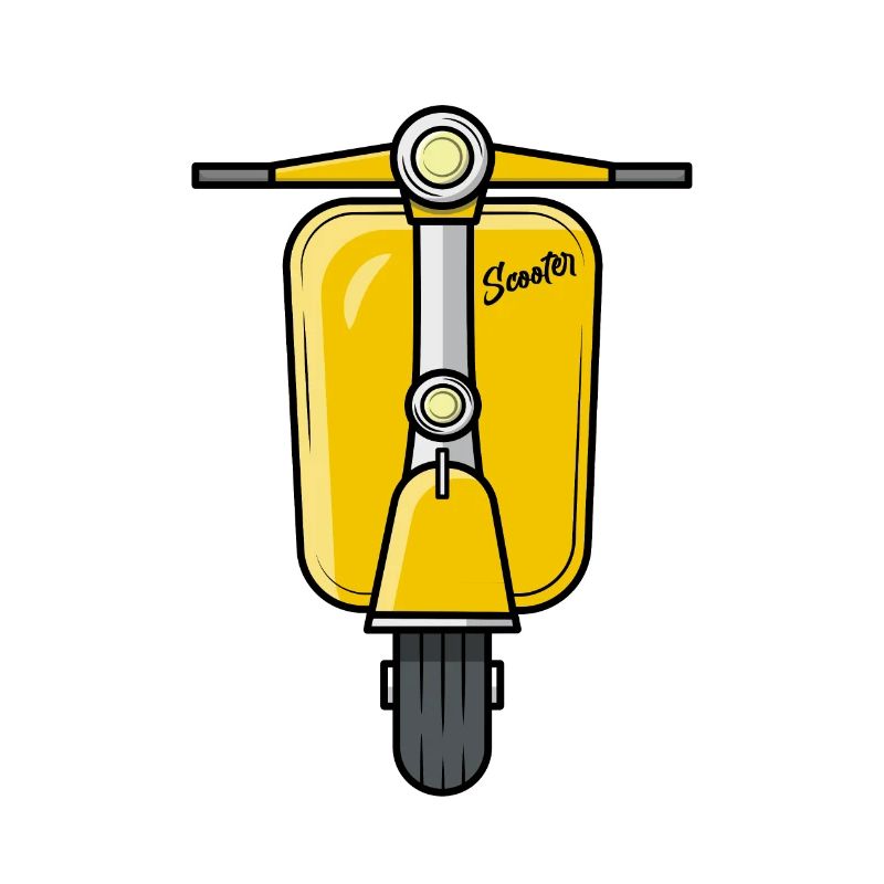 Scooter Motorroller Roller gelb