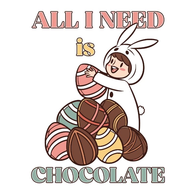 Tout ce dont j’ai besoin, c’est du chocolat – Drôle de lapin de Pâques