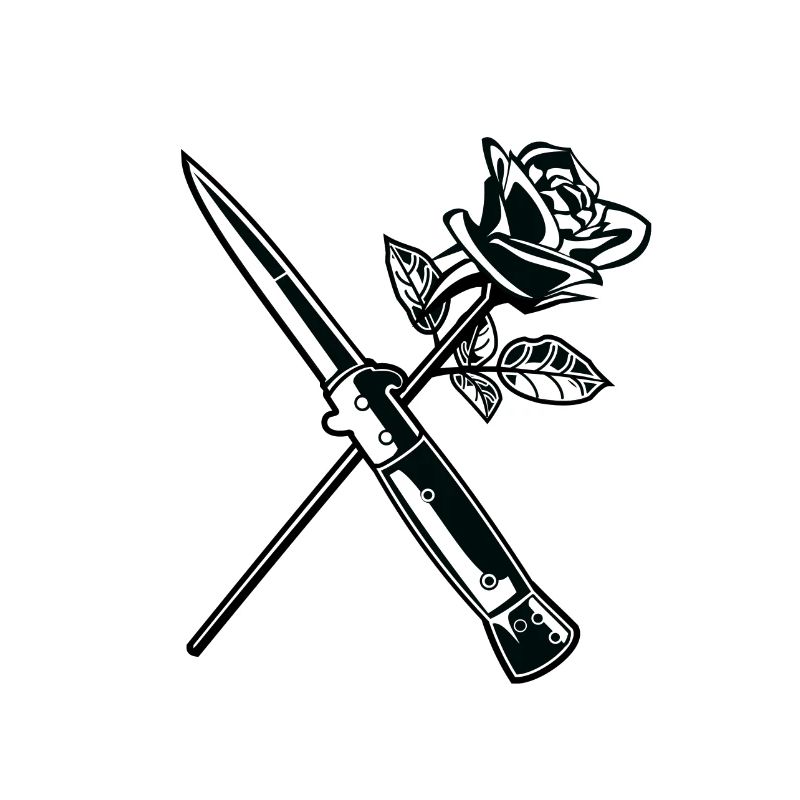 Falling In Reverse Liebe Hass Rose Messer Forever