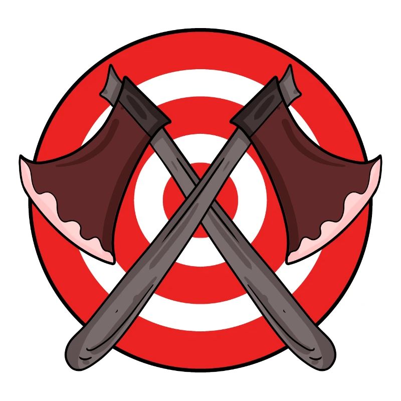 Axtwerfer Zielscheibe Axt werfen Geschenk