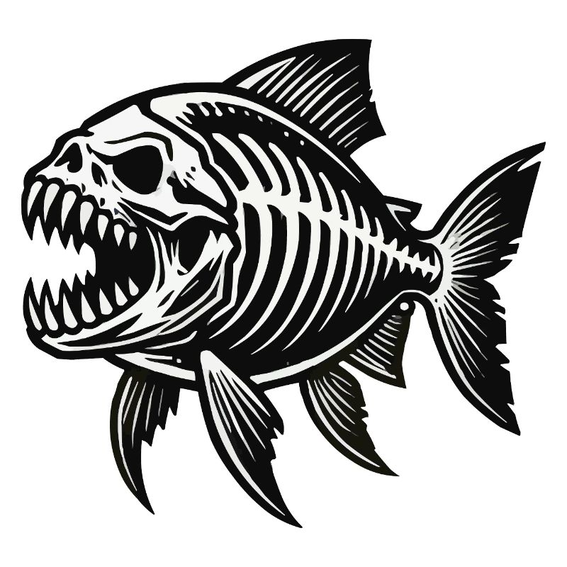 Skeleton Piranha