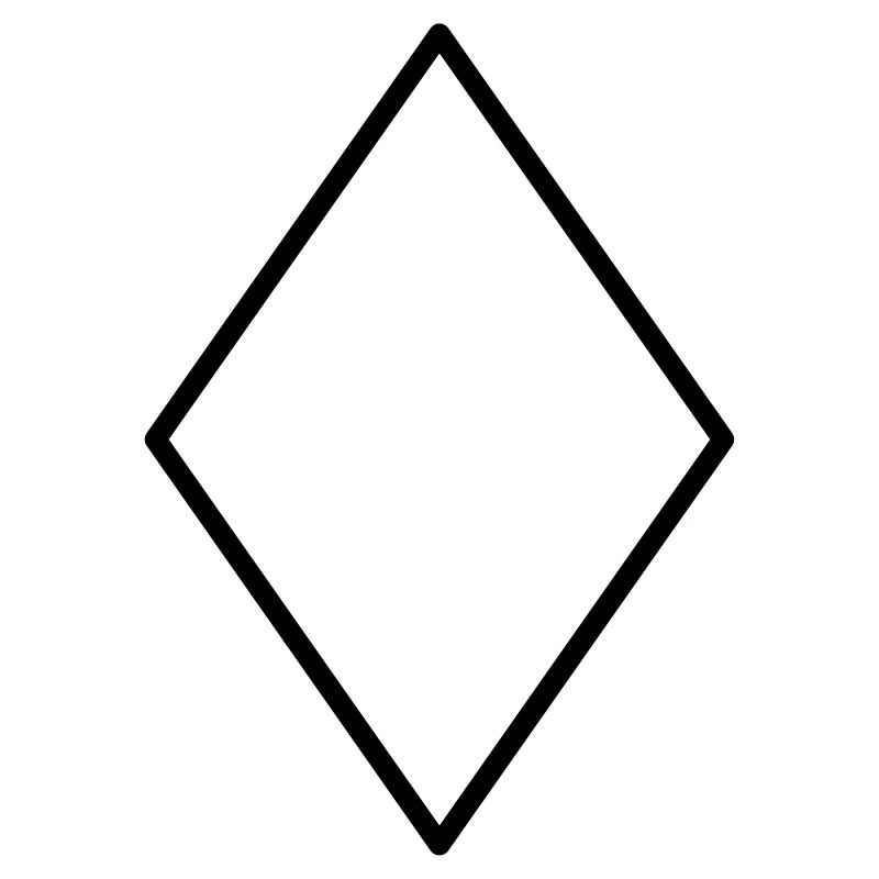 Mathematics diamond symbol-