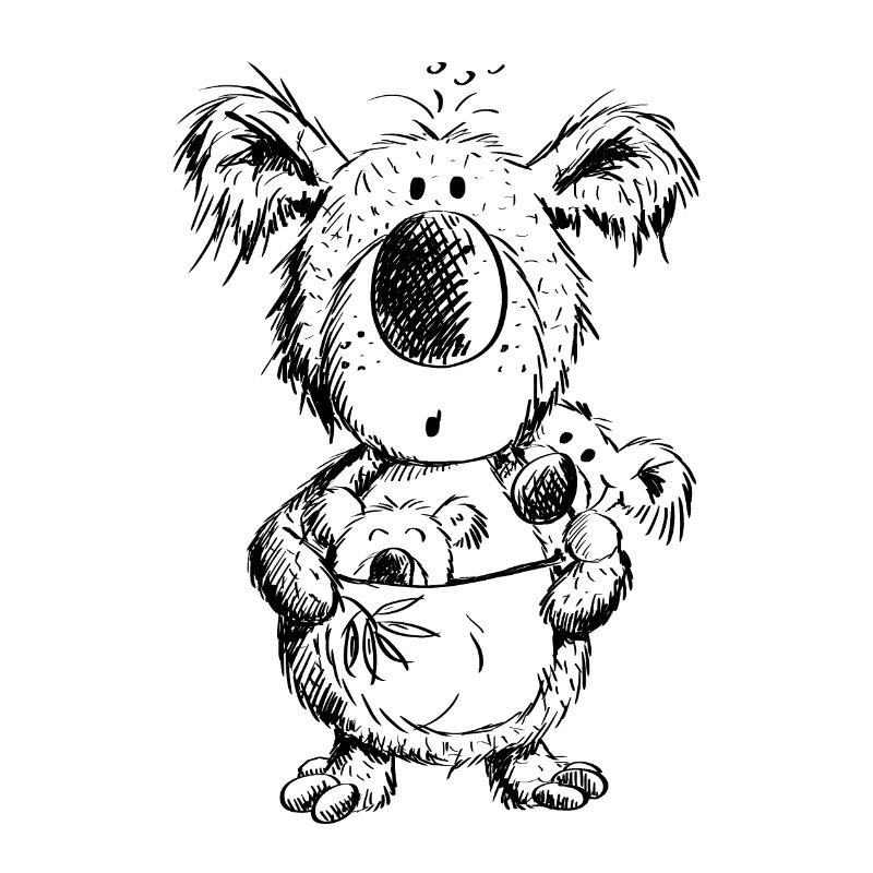 Koala Mama Mit Babys